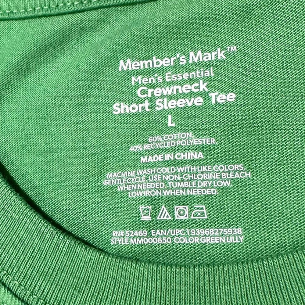 Member's Mark Men's Essential Crew Tee Size Large - Picture 9 of 10
